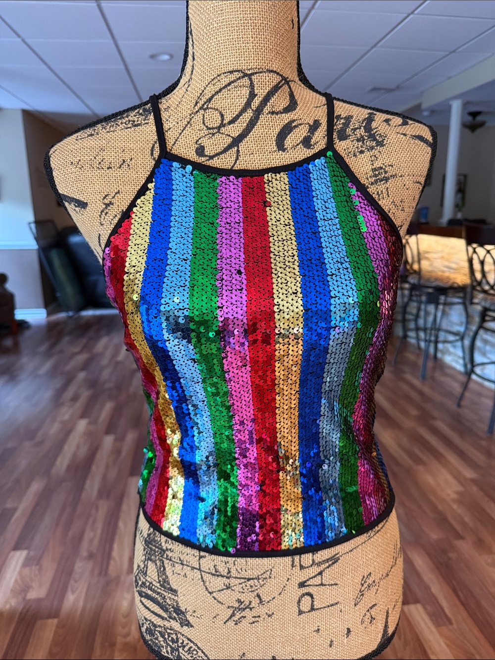 Rue 21 size small multicolored sequins top